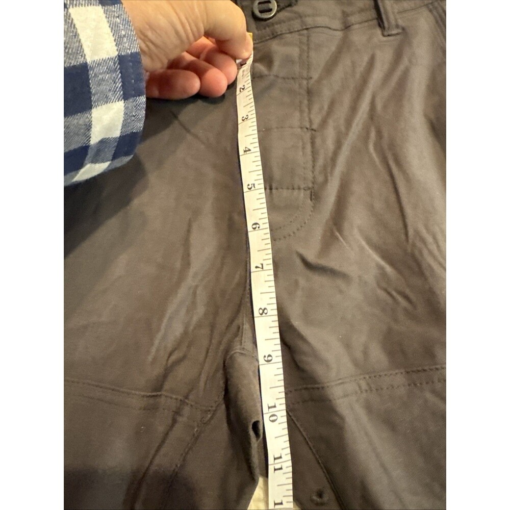 NEW Prana Zion II Pants Men's 31x32 Stretch Relaxed Fit Cargo Dark Iron Straight - Picture 6 of 7